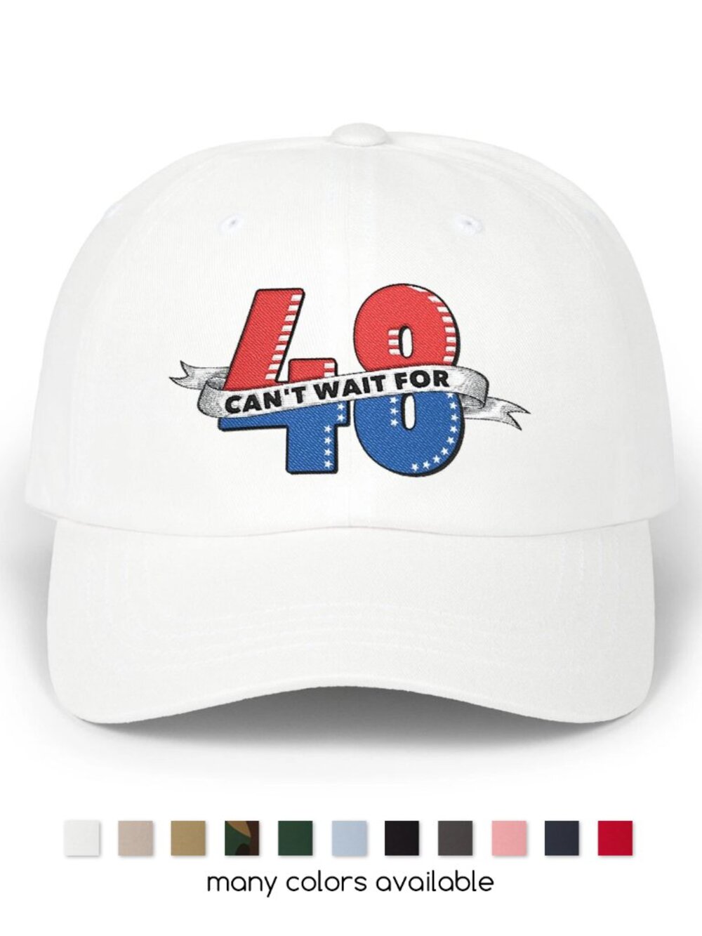 NWT "Can't Wait For 48" Baseball Cap | 2028 Presidential Election Adjustable Hat